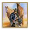 Stupell Industries Cowboy & Animals Watercolor Framed Floater Canvas Wall Art